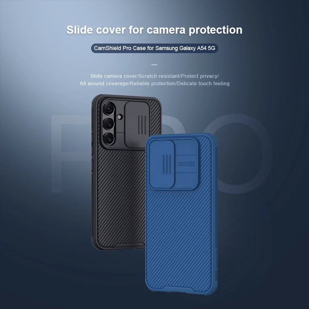 Nillkin For Samsung Galaxy A55 5G A54 5G CamShield Pro Case with Slide Camera Cover Protector Hard PC+TPU Cover