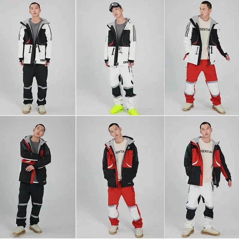 Ensembles de survêtement de motoneige imperméables pour hommes et femmes, sports de plein air imbibés de neige, ski Suites Mountain, vêtements de sport d'hiver pour hommes, 2025, 506