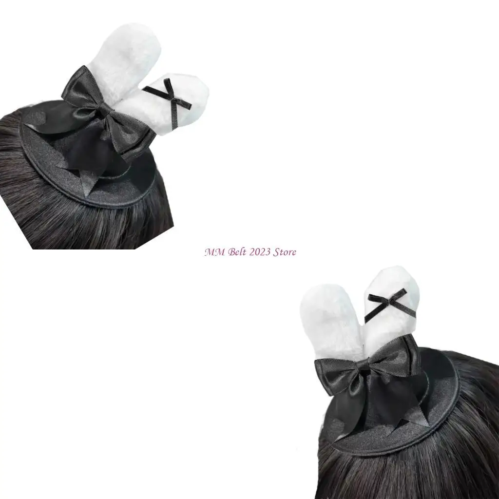 

49ME милый бантик с кроличьими ушками, шляпа, шпилька, аниме тема, маленький цилиндр, костюм, заколка для волос