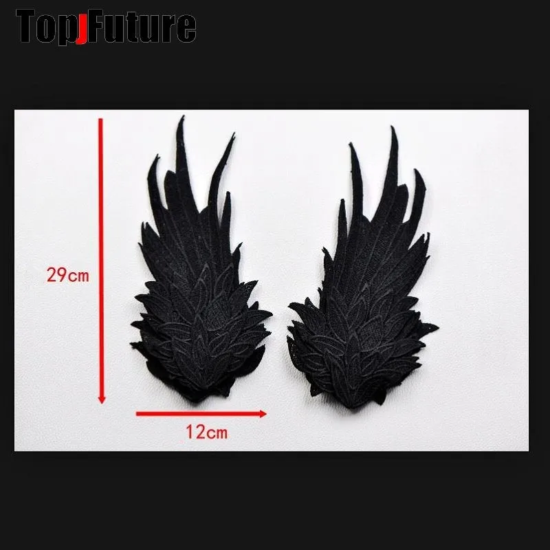 Angel Wings Lolita Feather Embroidered Edge Clip with Concave Style Cosplay Accessories Handmade Headpin Hair clips pins Hairpin