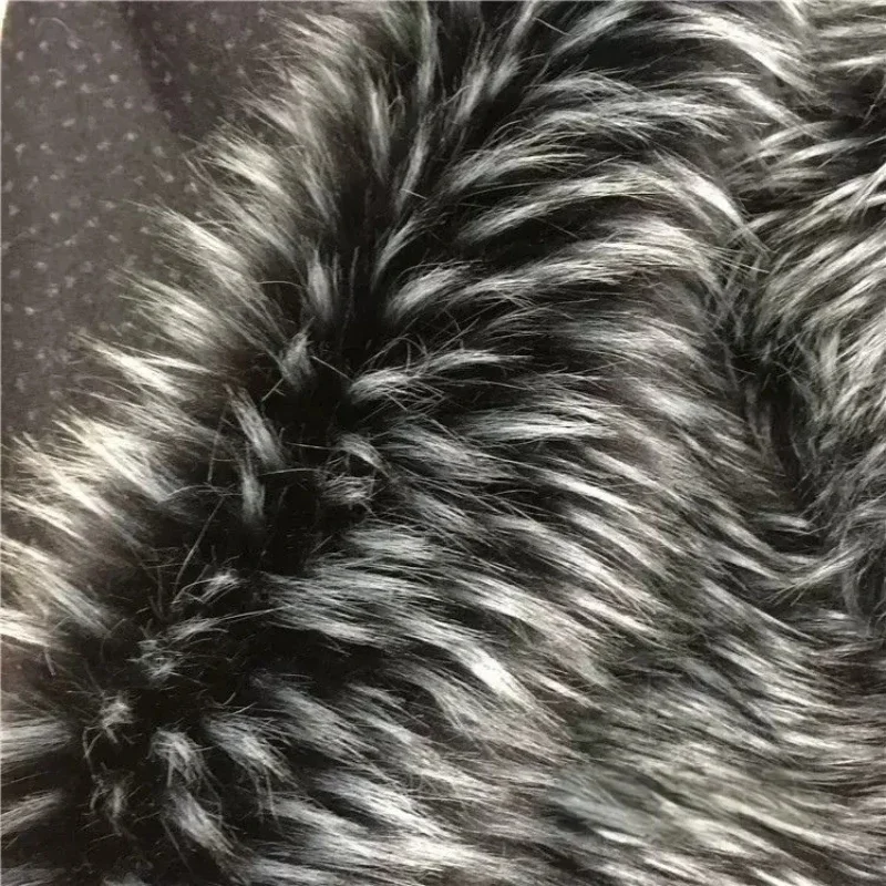 Thick Faux Fur Fabric 160cm Wide 1500g/m Long Hair Raccoon Style Plush for Cosplay Anime Costume Cape Trim DIY Sewing Craft Cape