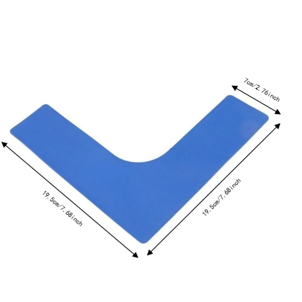 10pcs Right Angle Shape Court Line Markers Plane Landmark Design Reusable Material Boundary Markers Sports Court Markers
