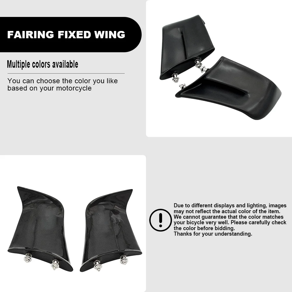 100% 3k Carbon Fibre Aerodynamic Winglet Spoiler For Ducati Panigale V4 V4S V4R 2022 2023 Motorcycle Fixed Wing Fairings