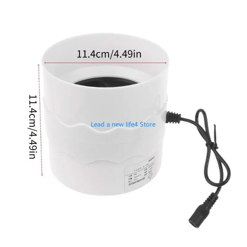 Y55E 4.3 بوصة مضمنة الداعم قناة مروحة مروحة العادم المنزل مضمنة الأنابيب مروحة قناة الحمام النازع التهوية منخفضة الضوضاء #6