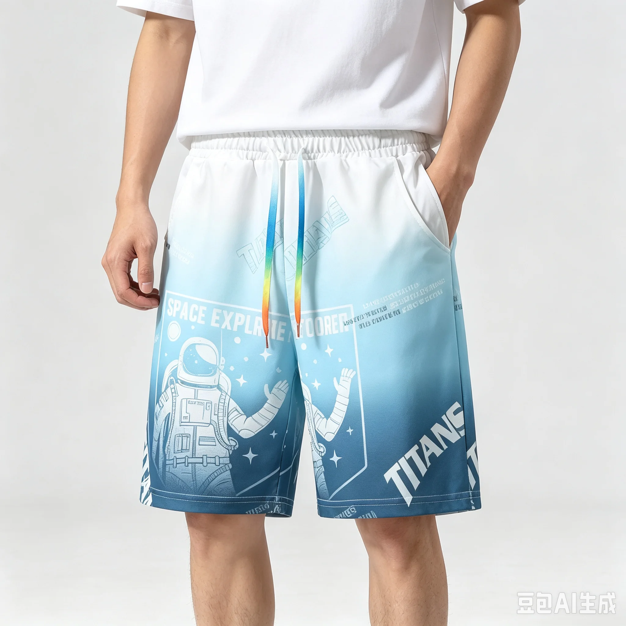 2026 Summer New China-Chic Quick Drying Casual Shorts Men's Chinese Loose Thin Sports Beach Capris