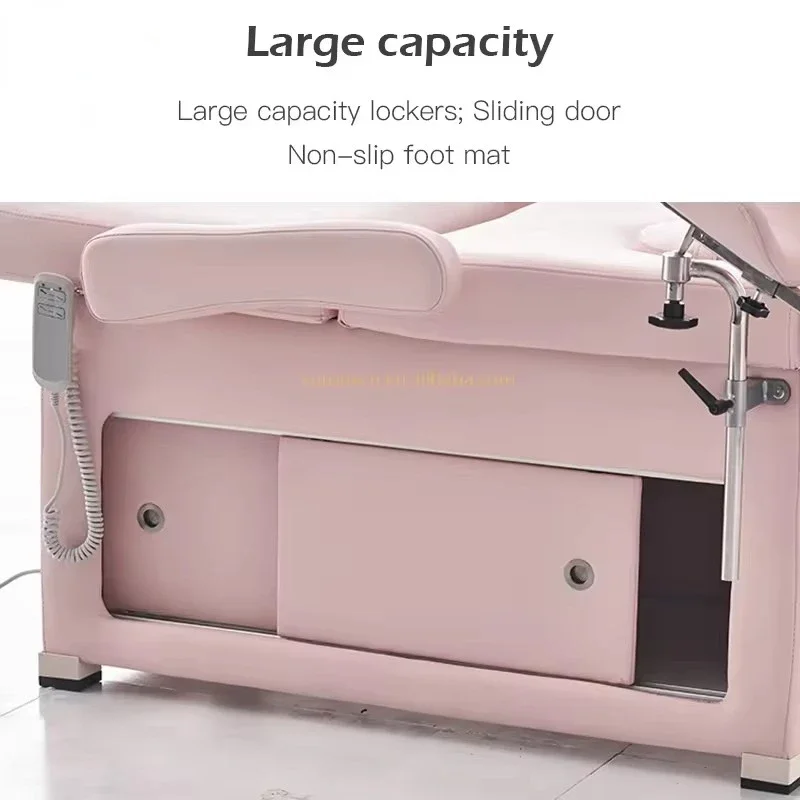 Multifunctional Pink Electric Hospital Bed Gynecological Chair Examination Bed Chair For Woman