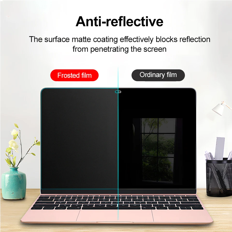 2 Paquetes Anti-Reflejo Anti-Rayaduras Protector de Pantalla Mate para Macbook 2025 Air 13" 15" M1 M2 M3 M4 MBK Pro 14" 16" Pulgadas Protector de Pantalla 2
