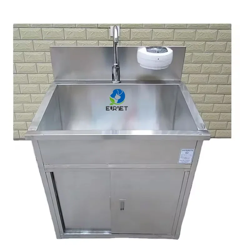 Superior Quality Hospital Washing Machine Veterinary Equipment Wash Basin Knee Operated for Vet Clinic