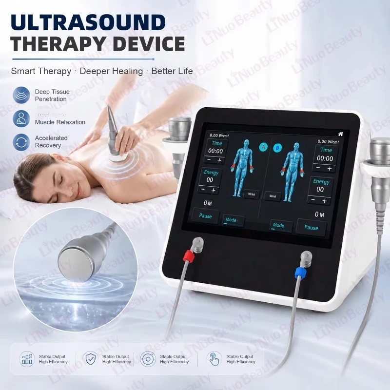 CE Certified Portable Ultrasonic Physical Therapy Machine Dual‑HandleDesign For Rehabilitation And BodyPain Relief Physiotherapy