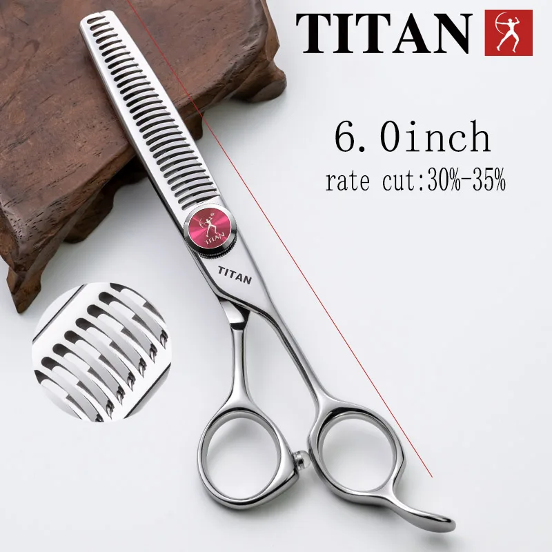 TITAN Professionelle Friseurschere, Haarschneide- und Ausdünnwerkzeug aus VG10-Stahl, 6,0, 6,5 Zoll, Salon-Schneidewerkzeuge – Detail 6