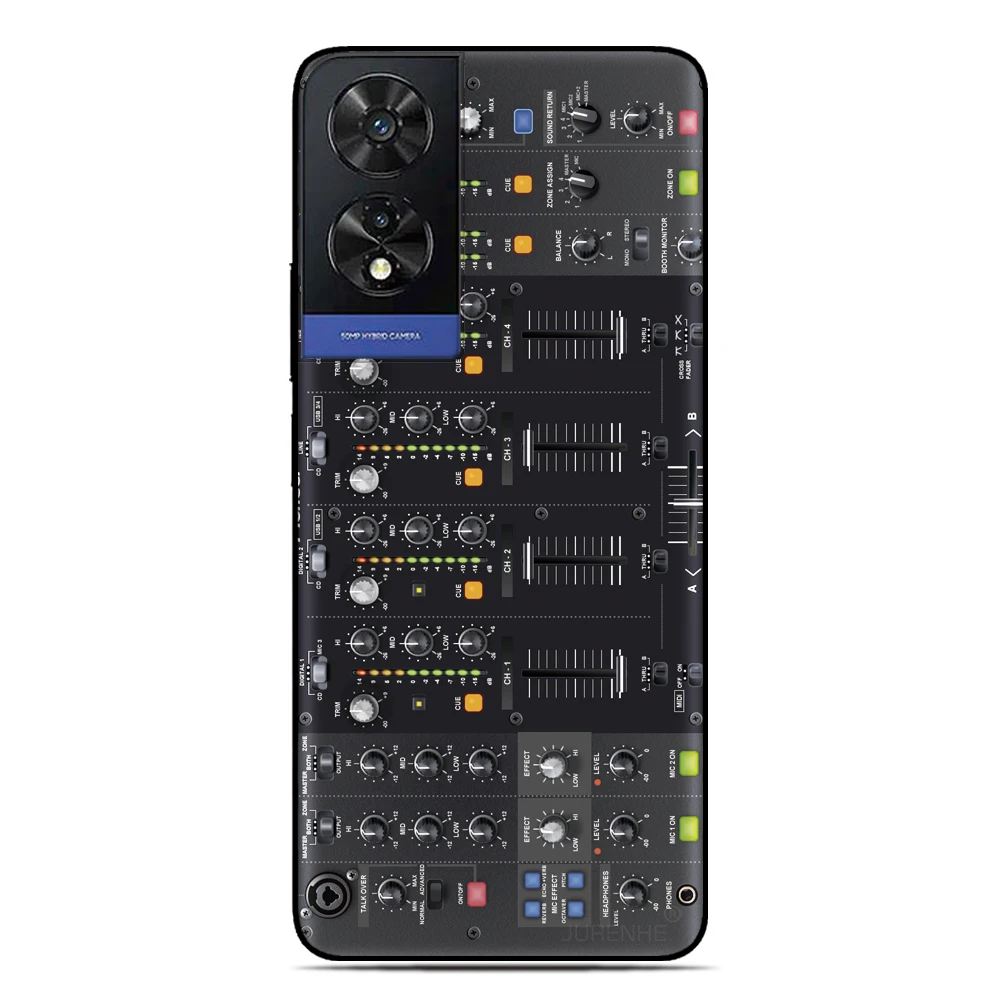 DJ الموسيقى لينة جراب هاتف ل ممن لهم A5 A5x 4G A79 A54 A55 5G A57 A57s A58 A18 A38 A40 A2X A16 A16s A15 A17 A17K A72 A52 غطاء
