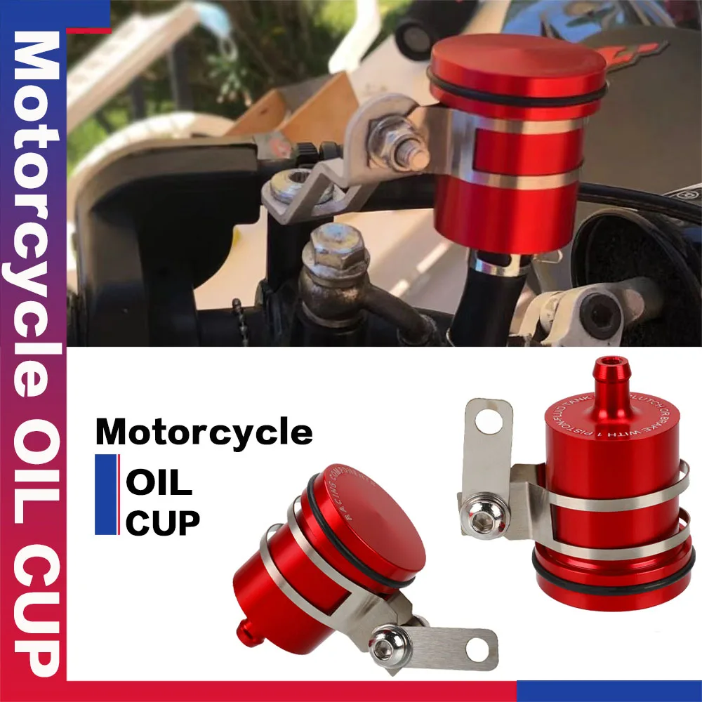 

Motorcycle Universal Accessories Brake Fluid Reservoir Clutch Tank Oil Fluid Cup For Suzuki Yamaha Kawasaki Honda Ducati Aprilia