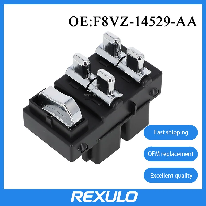 F8VZ-14529-AA Electric Window Glass Lifter Switch for 98-02 Ford Lincoln