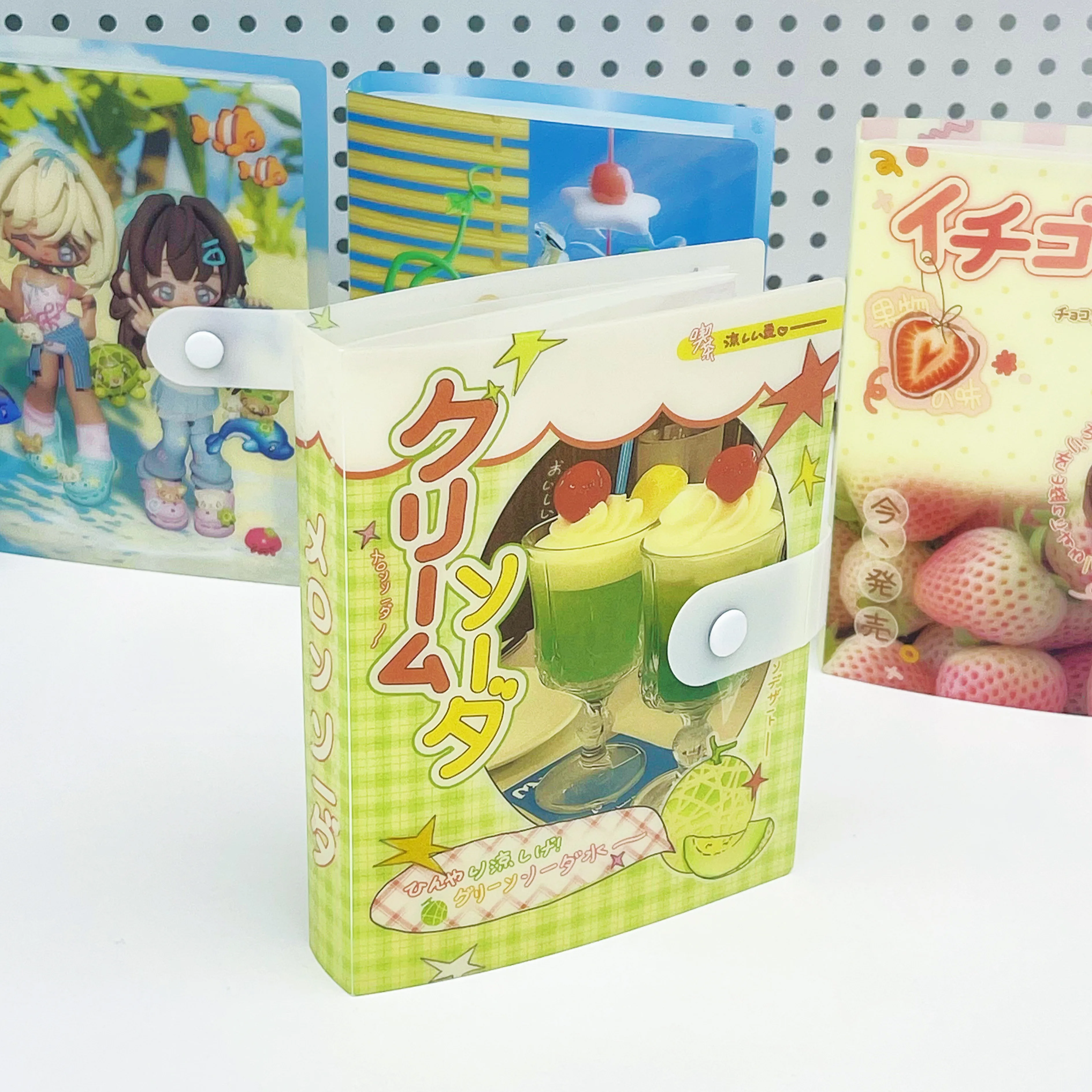 WAKAWAKA Kawaii Storage Album A6 Stitched Summer New Folder Cute Sticker Storage for Scrapbooking Material Storage 40P