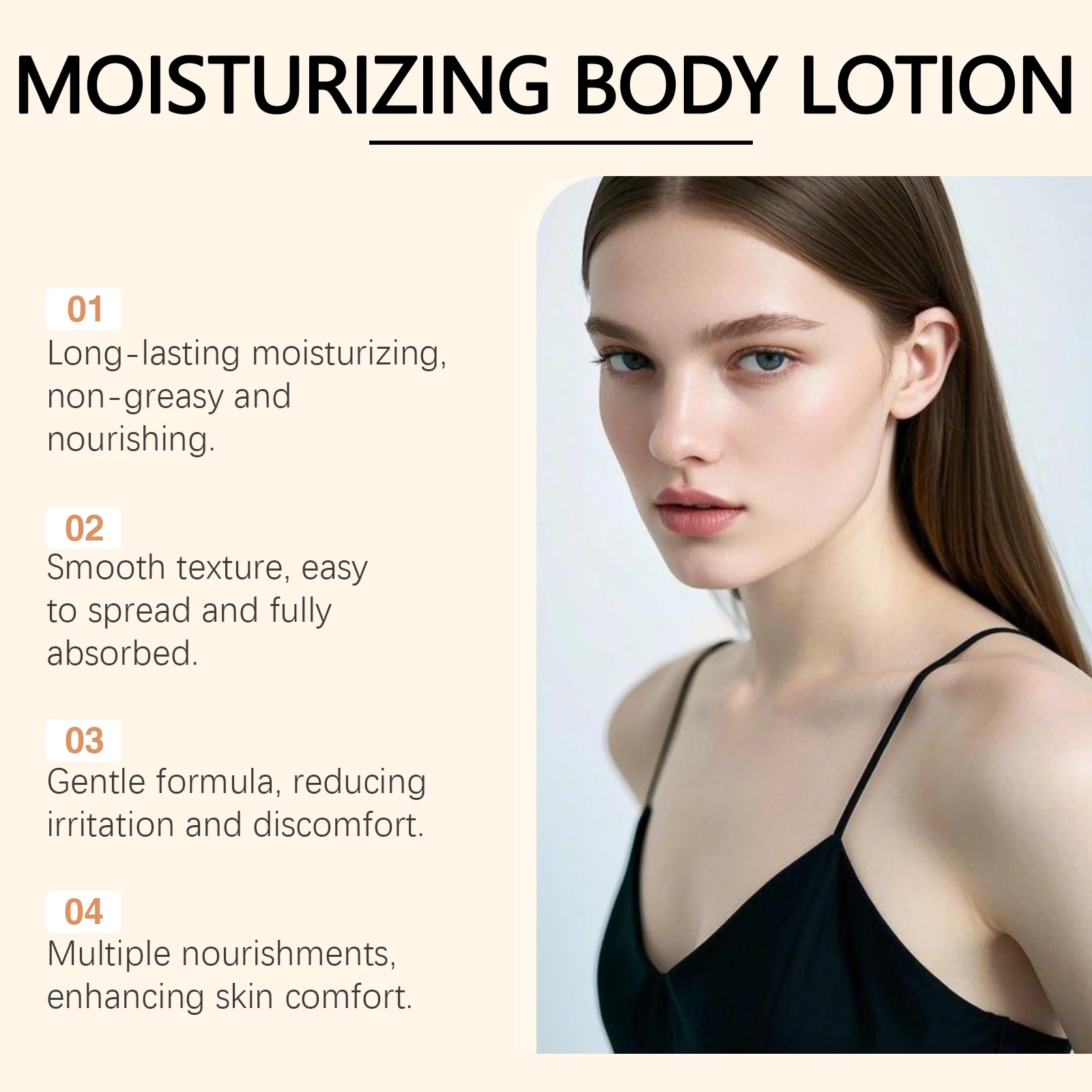 Moisturizing Body Lotion Smoothing Firming Hydrating Nourishing Lotion for Dry Skin with Shea Butter Coconut Oil Daily Body Care
