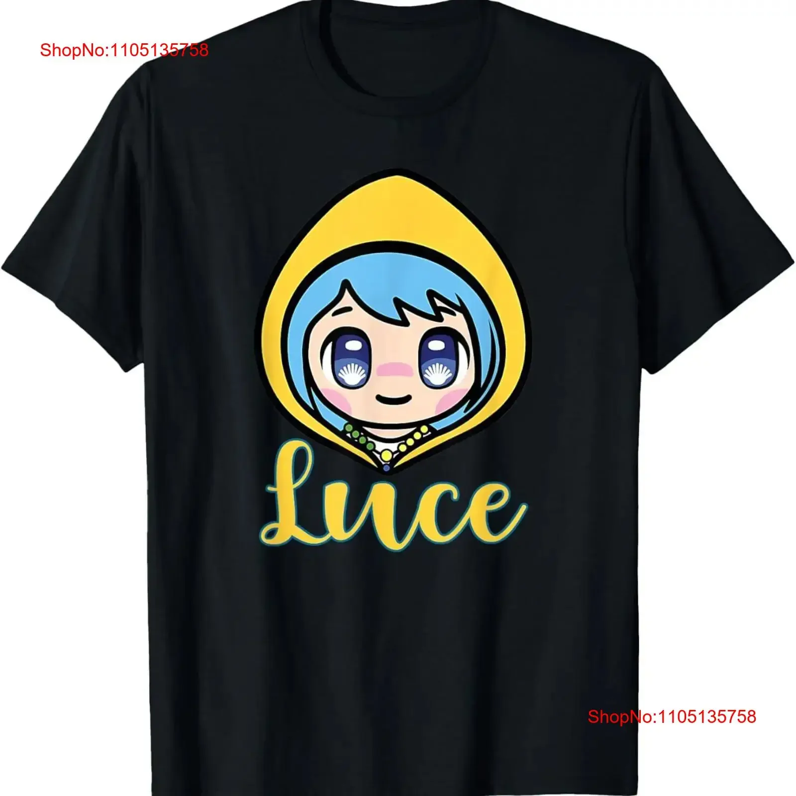 Vaticans Mascot Character Cute Anime Girl Luce T Shirt vintage Washed Unisex fashion Slightly homme Comfortable Stylish