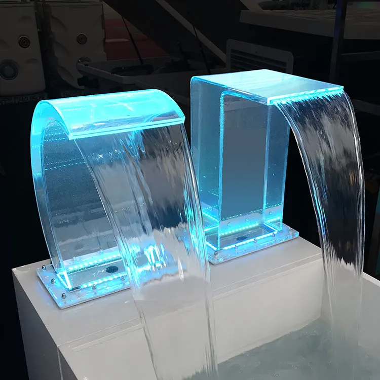 China Factory Supply Durable Acrylic Waterfall For Garden And Pool