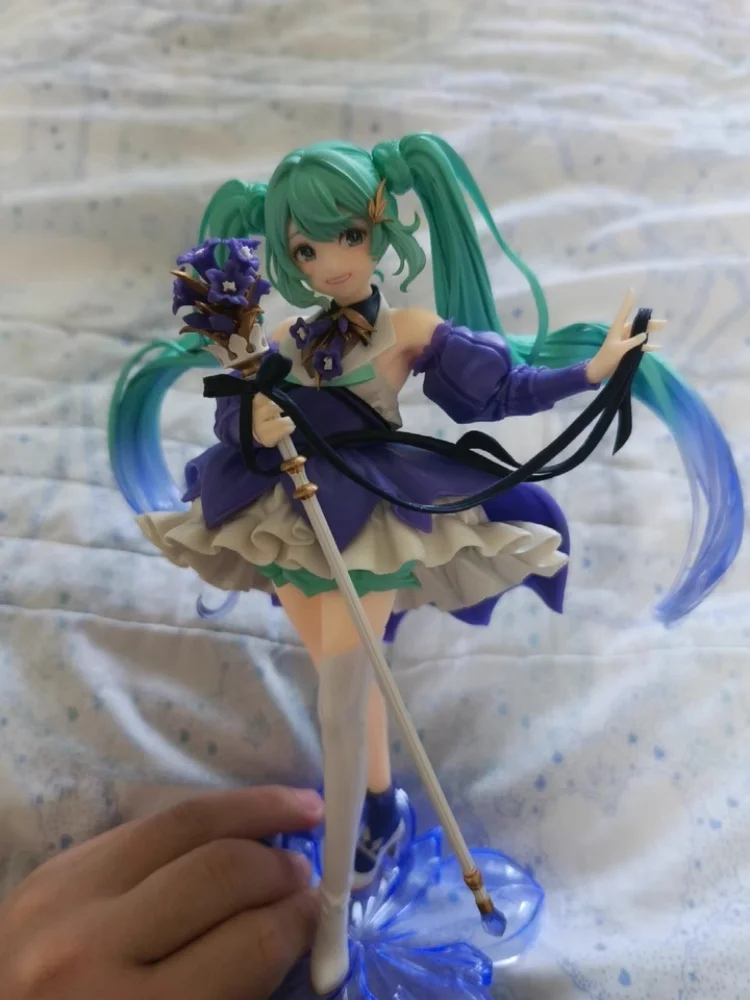 Hatsune Miku Figur Geburtstag 2024. Blumenver. PVC 21 cm Original Taito Amp Sammlerstück Anime Modell Puppen Ornament Geschenke