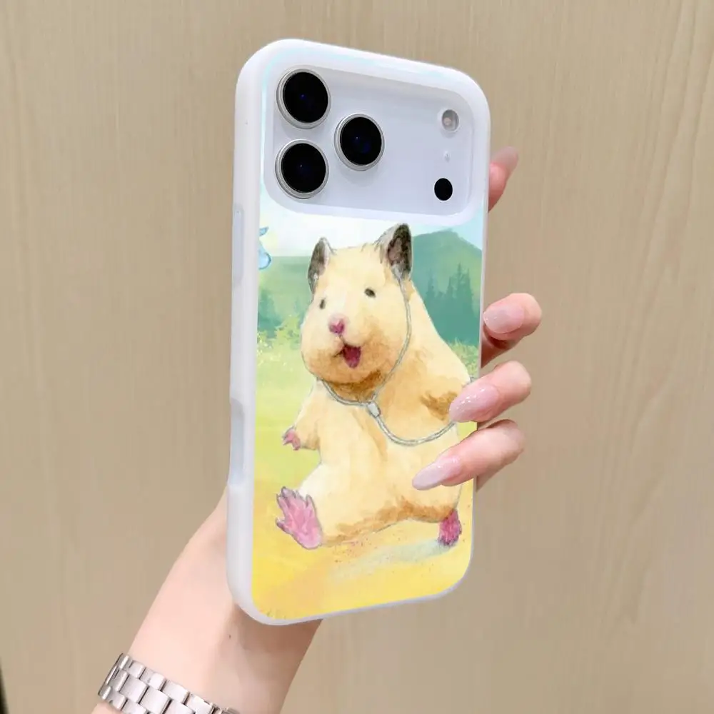 

H-Hamster Phone Case Magnetic MagSafe Case for iPhone 17/16/15/14 Pro Max Clear Soft TPU Shockproof Slim Cover 2-in-1
