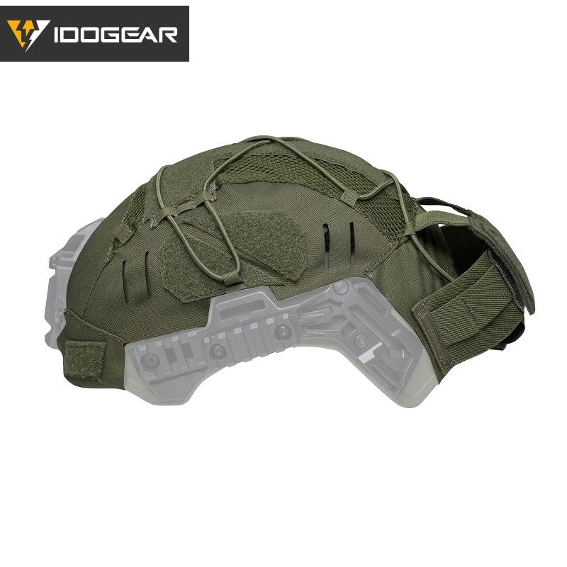 IDOGEAR Hunting Nylon Headwear Cover For Wendy 3.0 He-lmet with NVG Battery Pouch Laser 3814