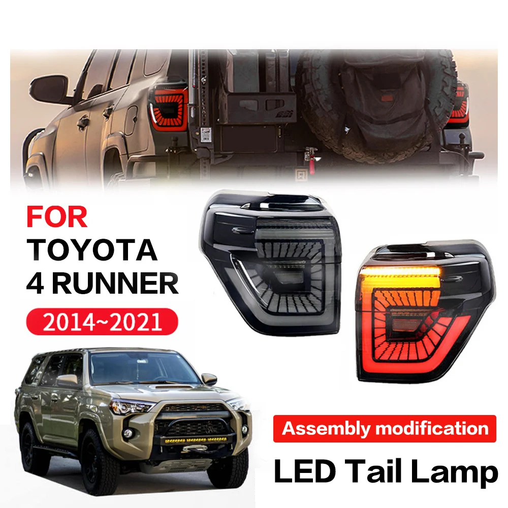 

Задняя лампа для TOYOTA 4runner Super Overlord 2014-2020 в сборе, Streamlight, модификация модели рулевого управления C, сигнал поворота DRL