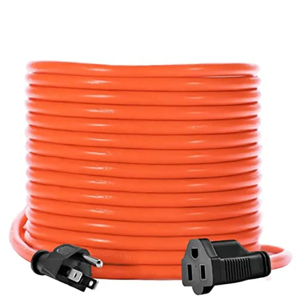 75ft Outdoor Extension Cord 16/3 Weatherproof Flexible 16-Gauge Copper Wire 100% UL/ETL Certified 125V 10A 1250W Indoor/Outdoor