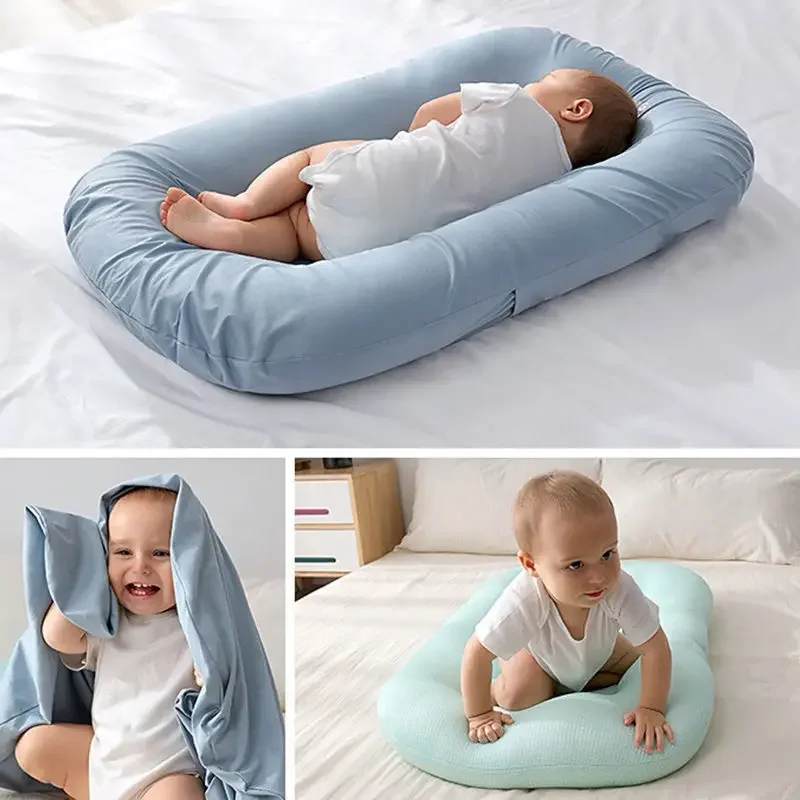 Infant Newborn Portable Baby Nest Bed Cotton Crib Toddler Brepho-bionics Nursling Carry-over Foldable Baby Bed Bedding Sets