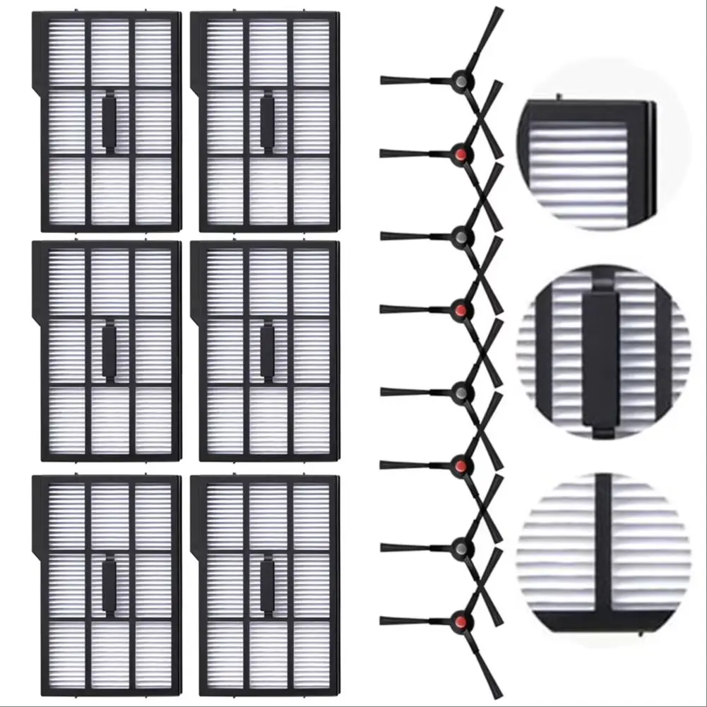 

Комплект из 1 комплекта боковых щеток и фильтров для роботов-пылесосов Eufy E25/Omni и E28/Omni, запасные части для замены