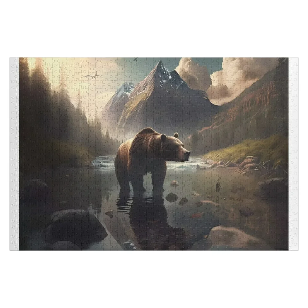 Mountain Bear Jigsaw Puzzle Christmas Toys Custom Child For Children With Personalized Photo Puzzle