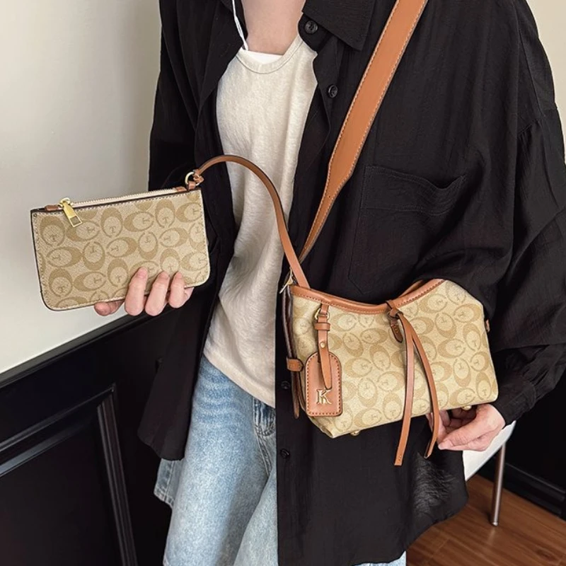 

Женская сумка во французском стиле, креативная и уникальная сумка через плечо под мышками, европейская модная тенденция для повседневного использования и работы