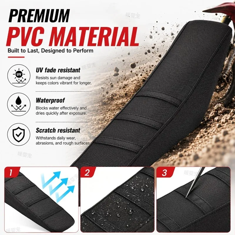 Motorcycle Seat Cover Waterproof Non-slip Particles Design PVC Soft Seat Cover for Yozma IN 10/Pro Electric Bike E-bike Scooter