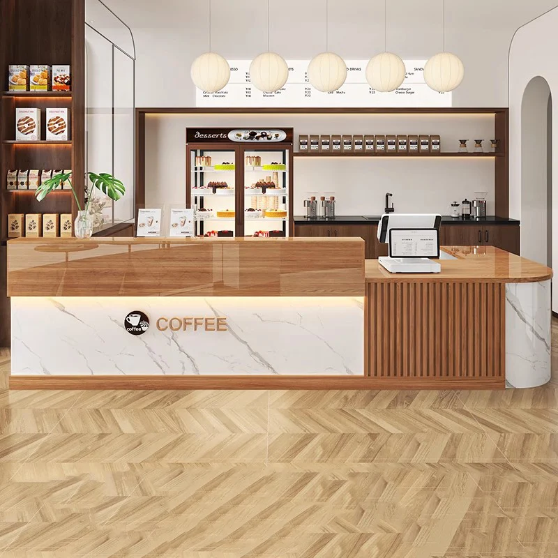 

Modern Hotel Reception Desk Counter Display Decorations Beauty Reception Desks Luxury Hair Salon Cashier Commercial Furniture