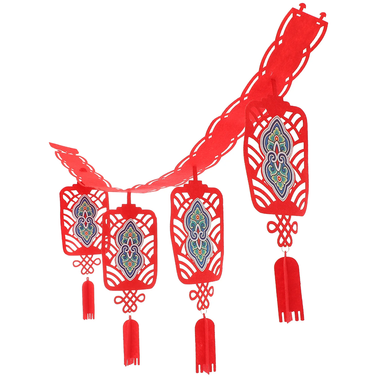 

2023 Rabbit Year Chinese New Year Decoration Door Hanging Banner Pendant Spring Festival Red Ornament Wall Garlands Home Party