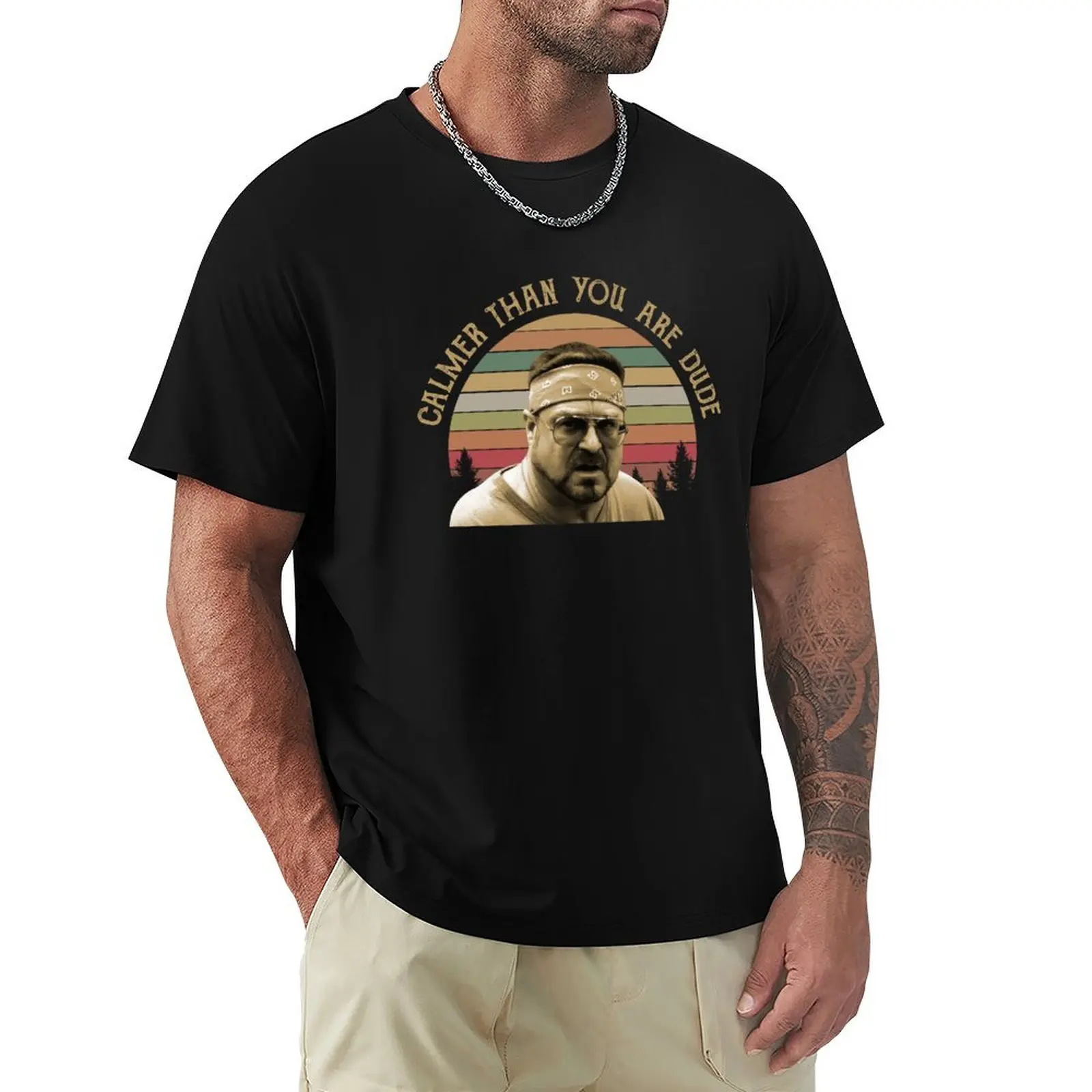 Cálmér Thán Yóu áré Dudé Víntágé Rétró Gráphíc Tréndíng Yóuth Funny áldult T-Shirt Heavy Duty Casual Work Tee
