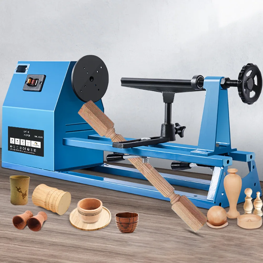 550W high speed woodworking machine woodworking lathe wood rotating lathe DIY woodworking tools