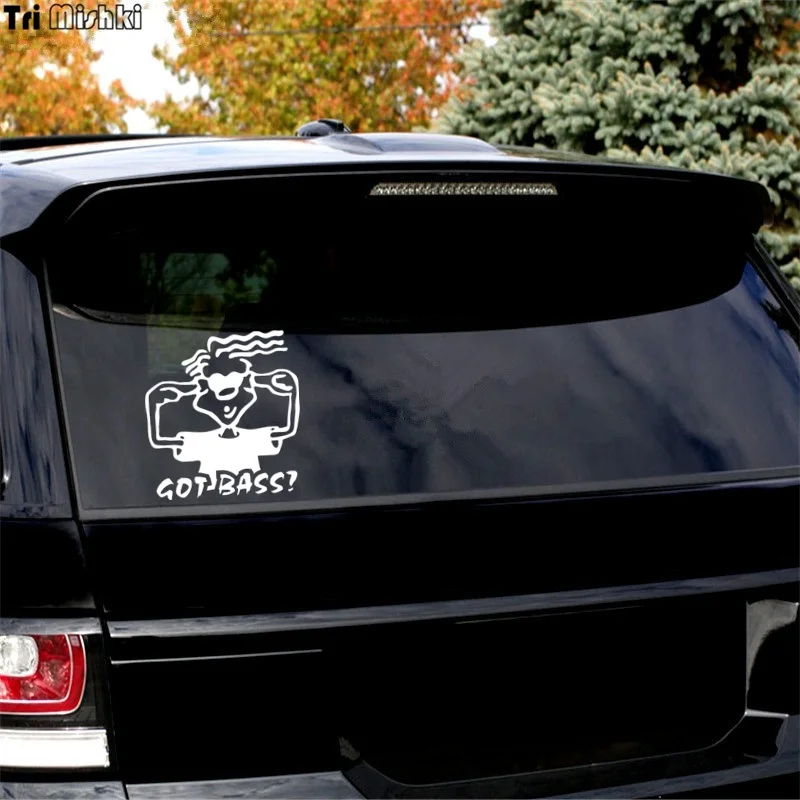 Tri Mishki HZX347# 16*15cm got bass? car sticker auto funny car stickers