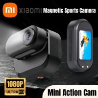 Xiaomi Magnetic Charging Thumb Camera HD 1080P Mini Action Cam for Pets Travel Cycling - Portable Pocket Sport Vlog Camera Gift
