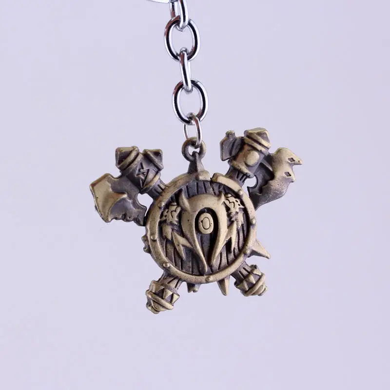 Jeu World Of Warcraft porte-clés WOW Logo pendentif en métal porte-clés pour femmes hommes porte-clés bijoux