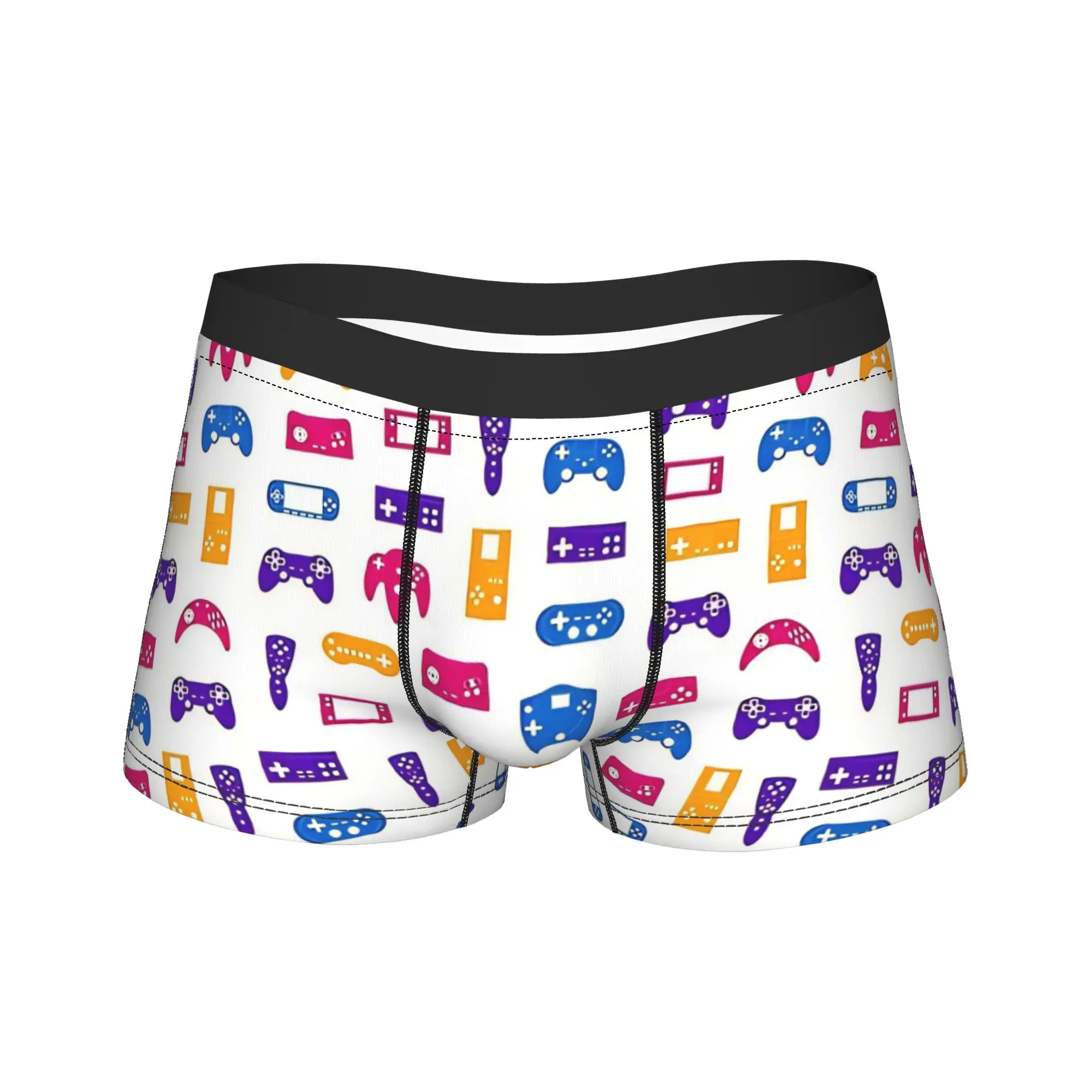 Video Games Pattern Gaming Console Computer Play  Boxershorts  Pouch Underwear Quality Print Boxer Brief Comfortable
