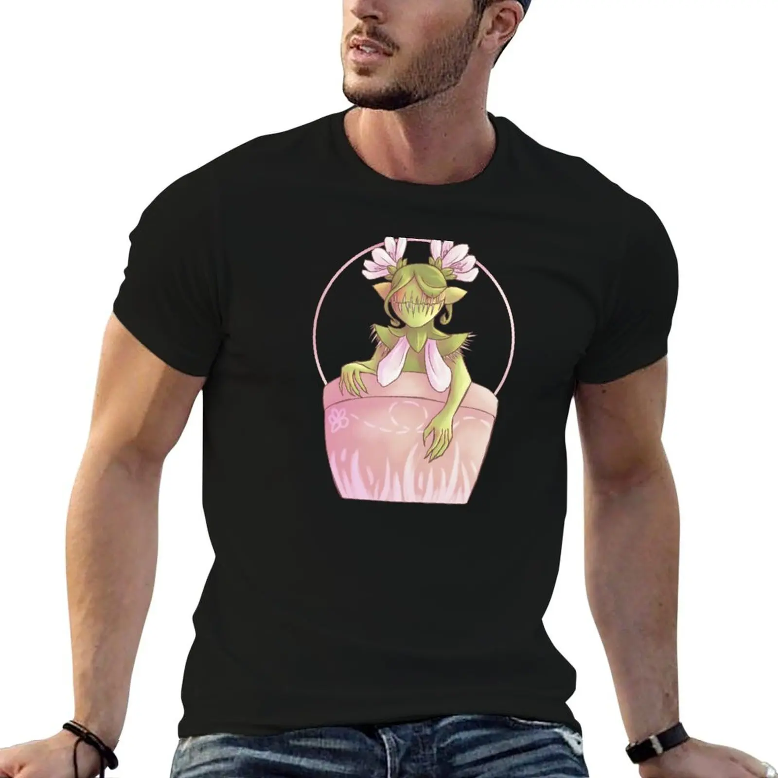 Camiseta Dionaea, camisetas estampadas para hombre, camisetas ajustadas para hombre, camisetas informales para hombre
