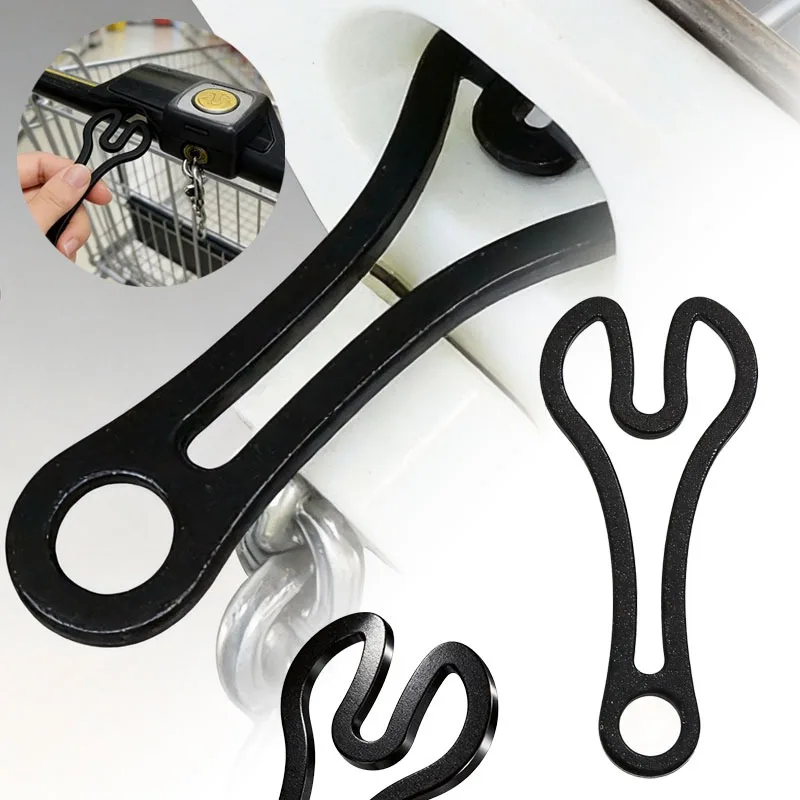 Reusable Compact Trolley Release Token Keychain Durable Plastic Shopping Cart Unlock Tool Household Daily Practical Gadget view 2
