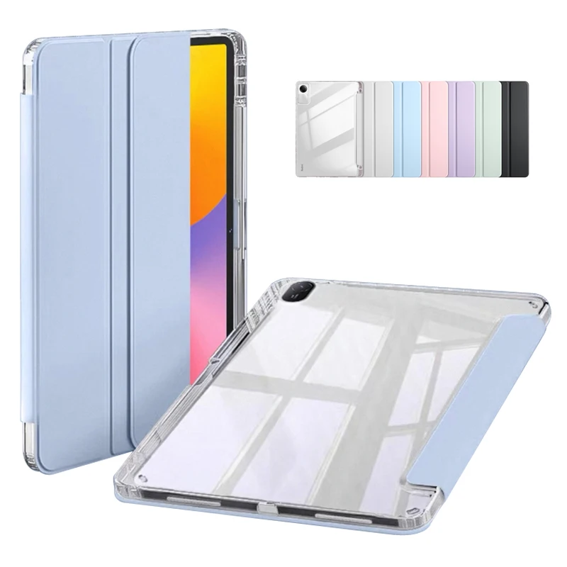

Чехол Funda для Huawei MatePad SE 11, чехол с держателем для ручек, акриловый прозрачный чехол-подставка из искусственной кожи для Huawei MatePad SE 11, чехол 2024