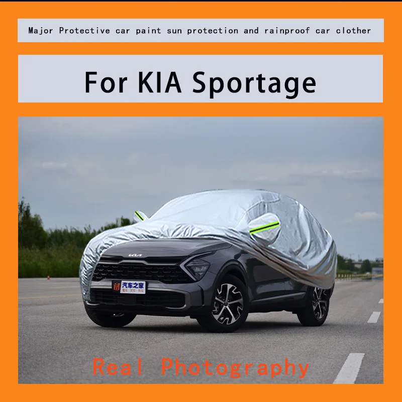 

﻿﻿For KIA Sportage Car Covers Outdoor Waterproof Dustproof Sun Rain Snow Protection Thick Oxford Cloth Full Outer Cover
