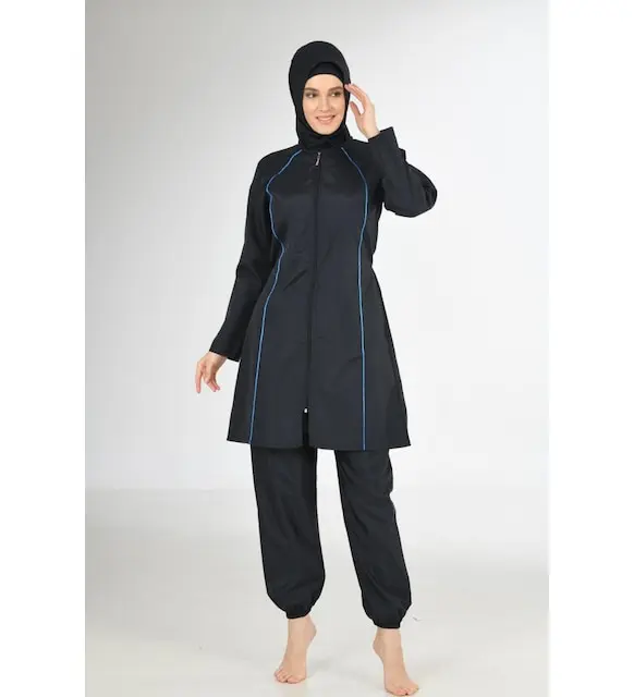 Fantasy 3219 Navy blue classic full closed hijab swimsuit