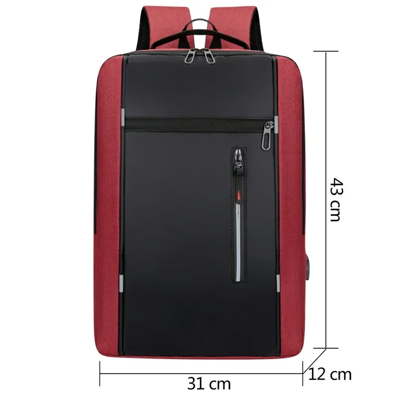 Waterproof Business Backpack Men USB School Backpacks 15.6 Inch Laptop Backpack Large Capacity Bagpacks For Men Back Pack Bags