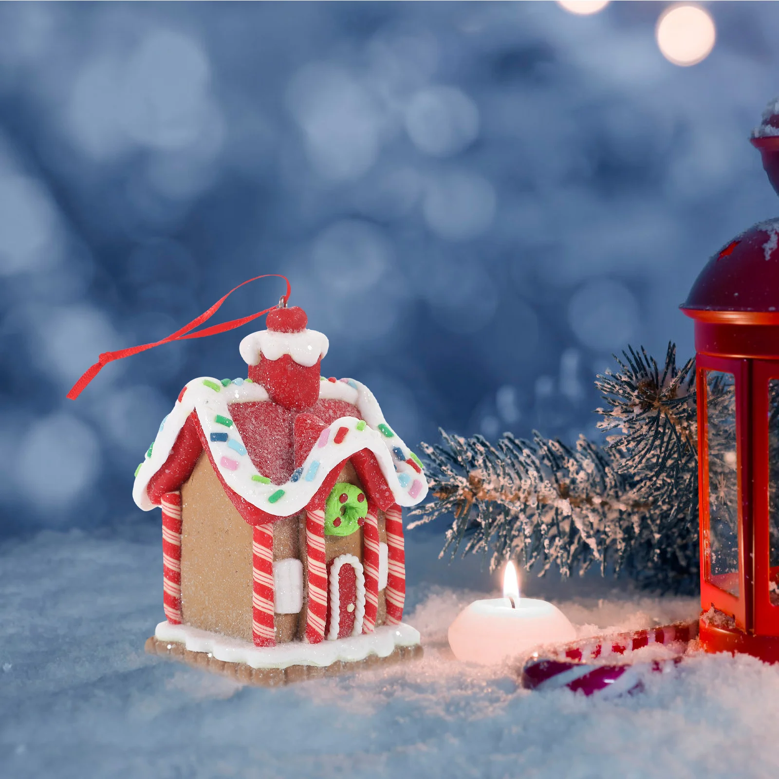 

Mini Christmas Decoration Polymer Clay Xmas Miniature Table Centerpiece Festive Home Office Party Decor Christmas