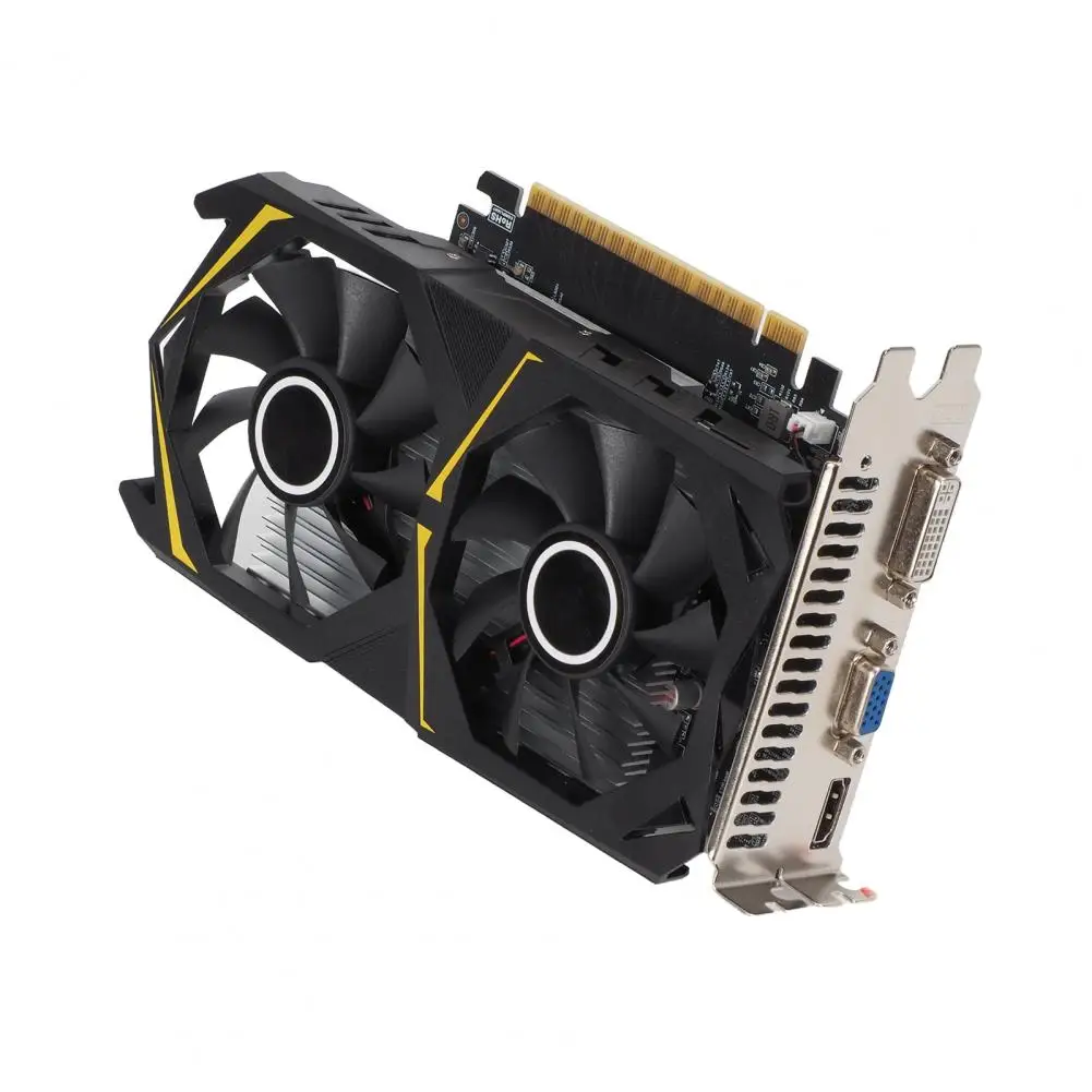 4gb Gddr5 Video Memory Graphics Card 4gb Gddr5 Gaming Graphics Card Dual Fan Video Adapter 128-bit Pcie Interface Low for Pc