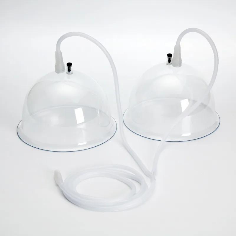 10inch Vacuum Cups Breasts Suction Big Size Buttocks Enlargement Hip Lifting Pump Cupping Machine Replacement With Y-Hose 2pcs