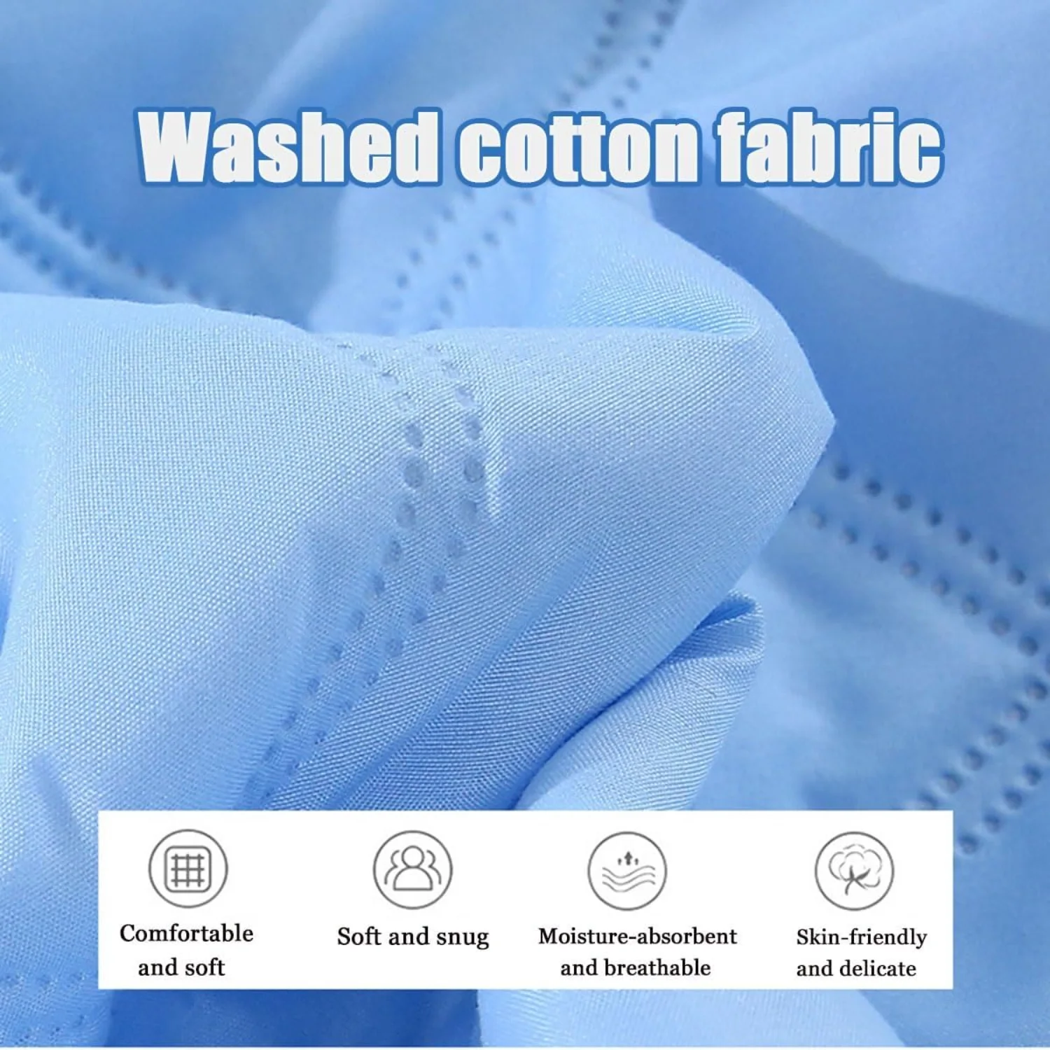 Summer Cooler , Heat Dissipating , Skin Friendly Washed Cotton, Lightweight Ice Blanket Cooler Blanket, Summer Cooler  for Hot S