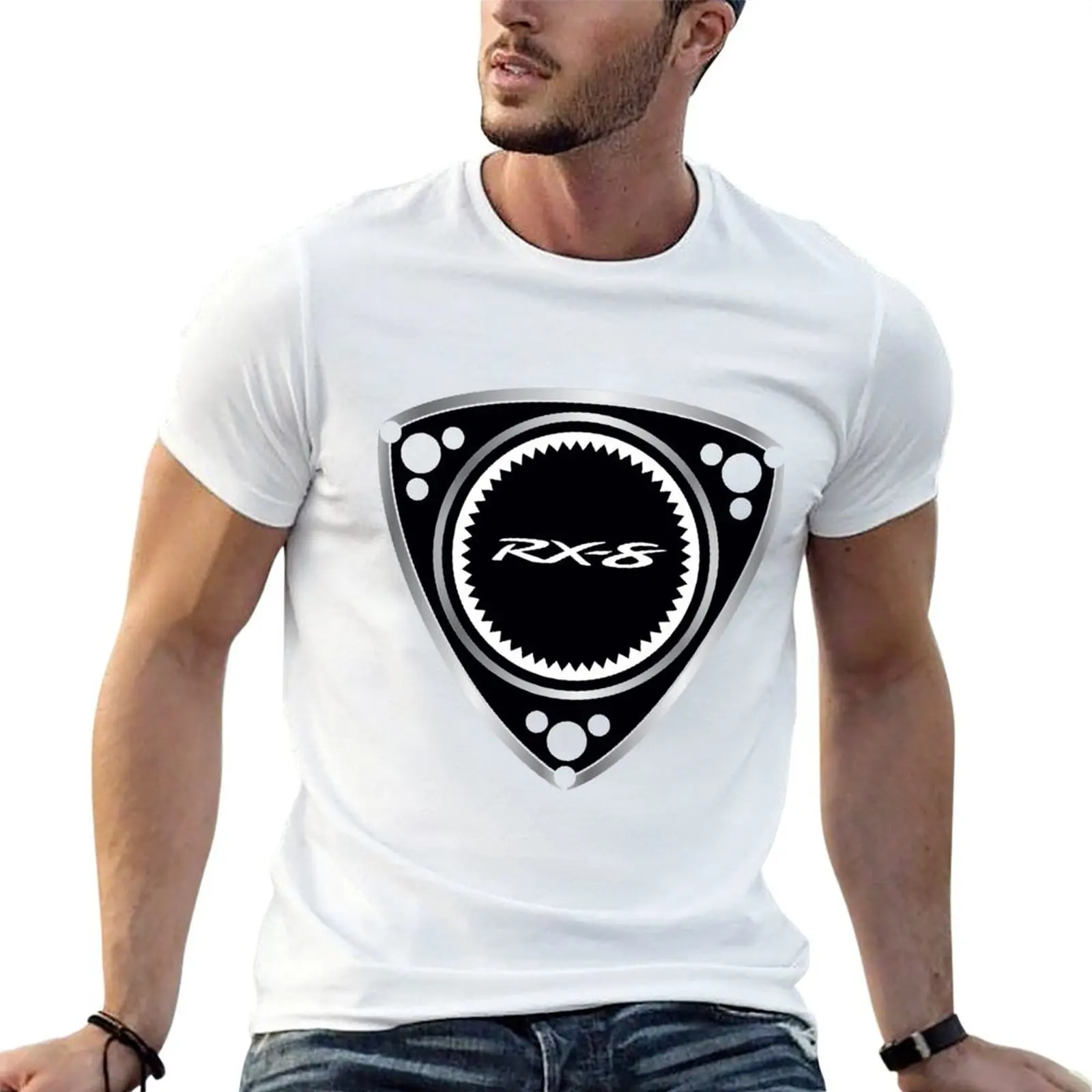 PISTON-ROTARY-RX8 T-Shirt Fashion Casual Short Sleeve T-Shirt